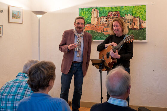 Rudolf Large (links), Jürgen Osuchowski (rechts). Foto: Ulla Karnasch